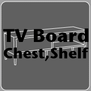TV Board Chest Shelf