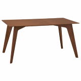 ブラウン色のウッド製ダイニングテーブル